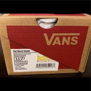 Yellow Rainbow Lace Vans Infant 3.5